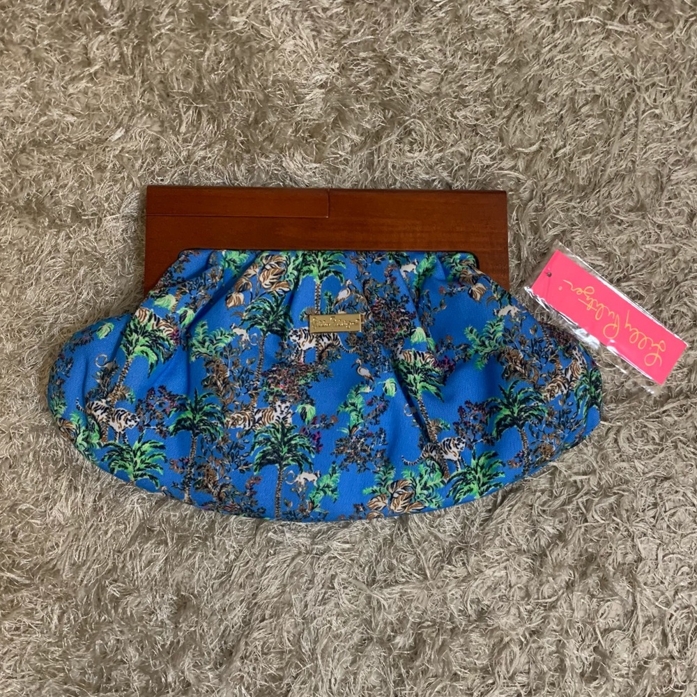 NWT Lilly Pulitzer GWP Bermuda Clutch - Picture 2 of 13